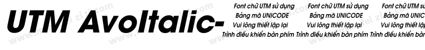 UTM AvoItalic字体转换